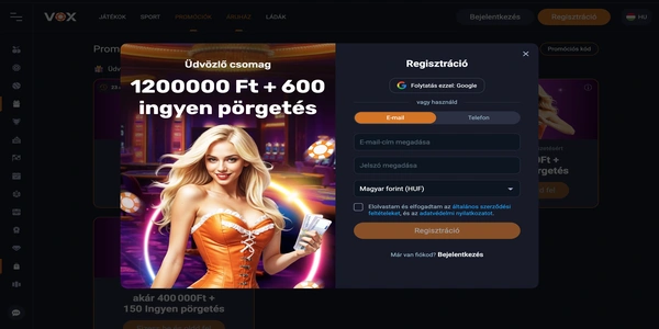 Vox Casino screenshot 2